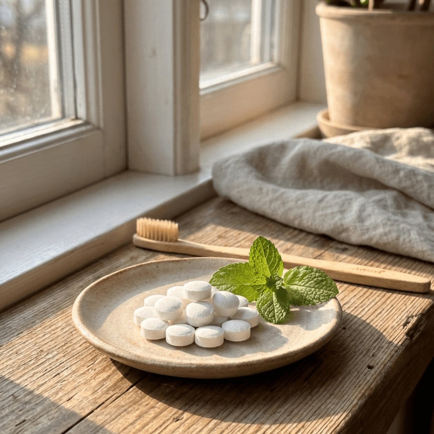 Kauwen, poetsen, klaar