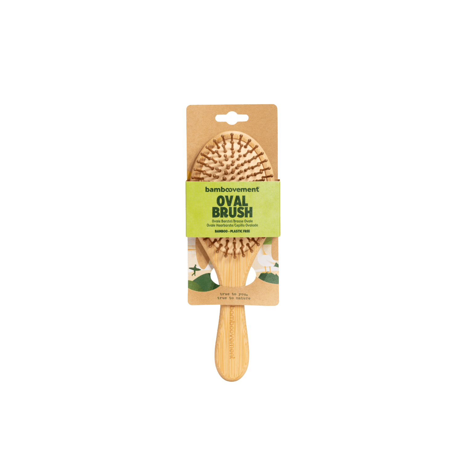 Bamboo Hairbrush Oval