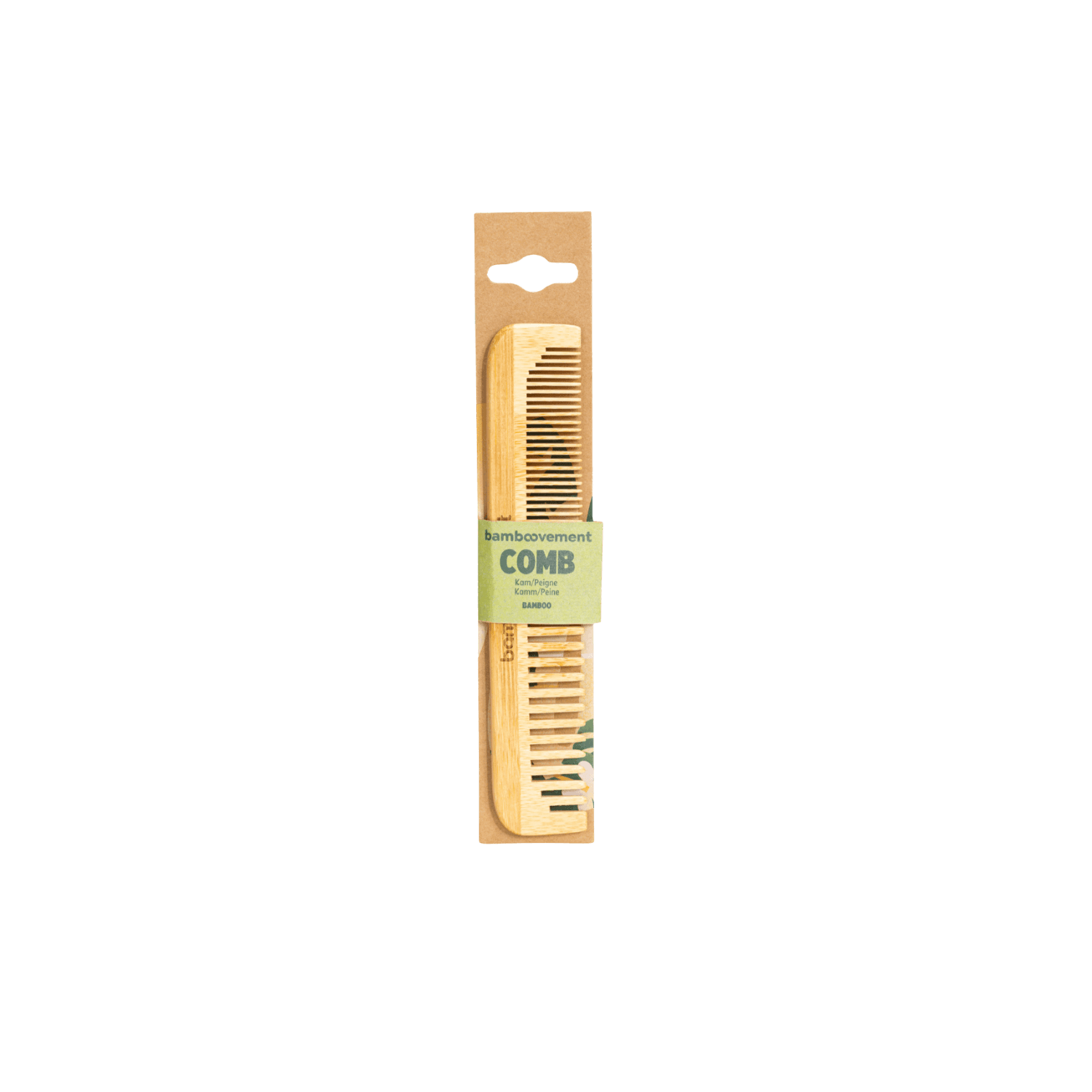 Bamboo Comb Double Tooth