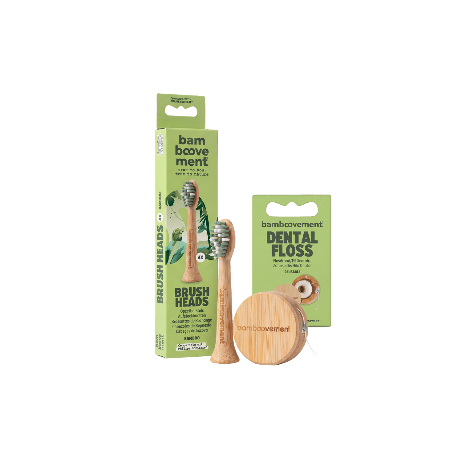 Sonicare® Aufsteckbürsten-Set + Zahnseide