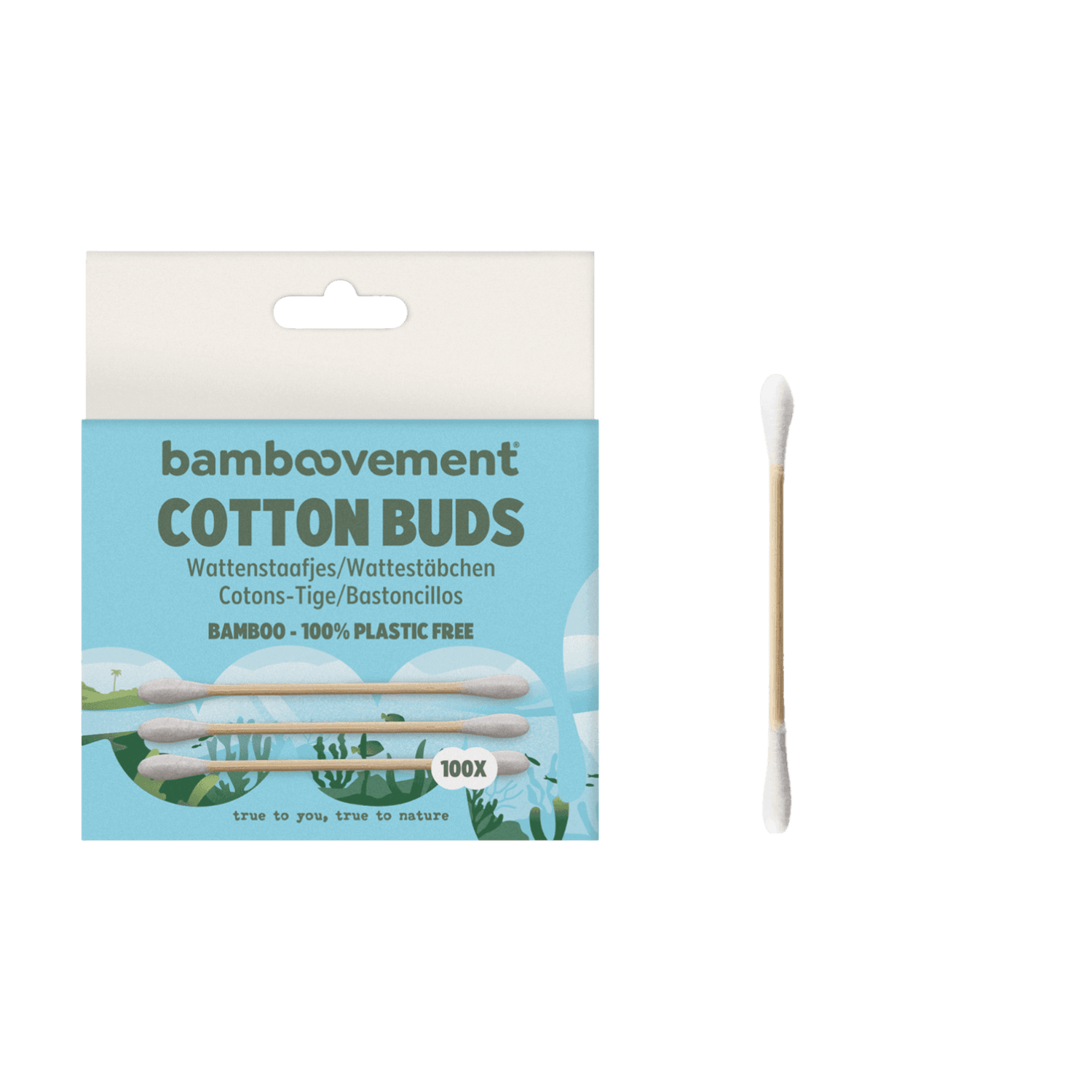 Bamboo Cotton Buds – 100 pcs