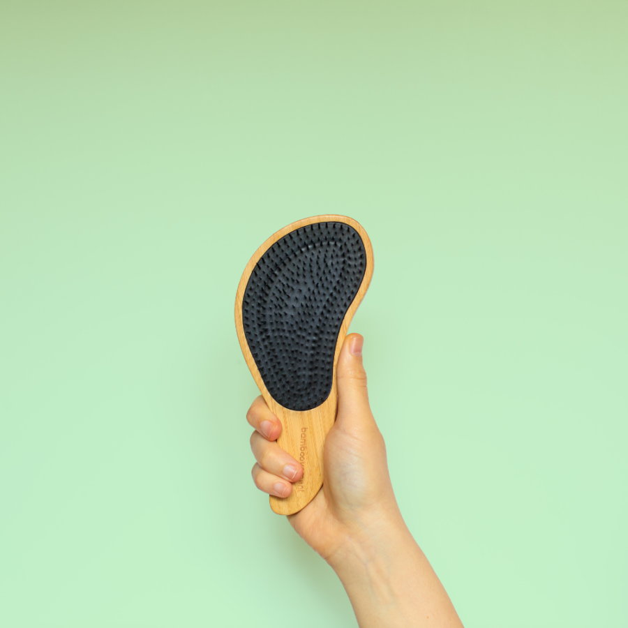 bamboo detangler brush